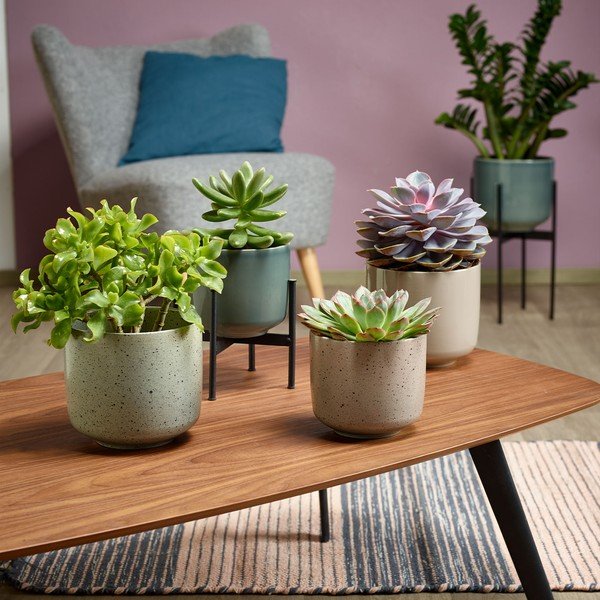 Vaso in ceramica beige Bari, ø 13 cm - Big pots-image-1