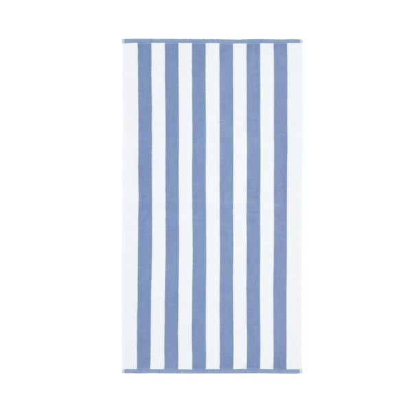Telo da bagno in cotone blu e bianco 70x120 cm Stripe Jacquard - Bianca