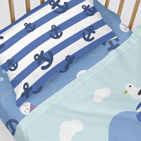 Lenzuolo per neonati in cotone Happynois , 120 x 60 cm Yellow Submarine - Mr. Fox-image-4