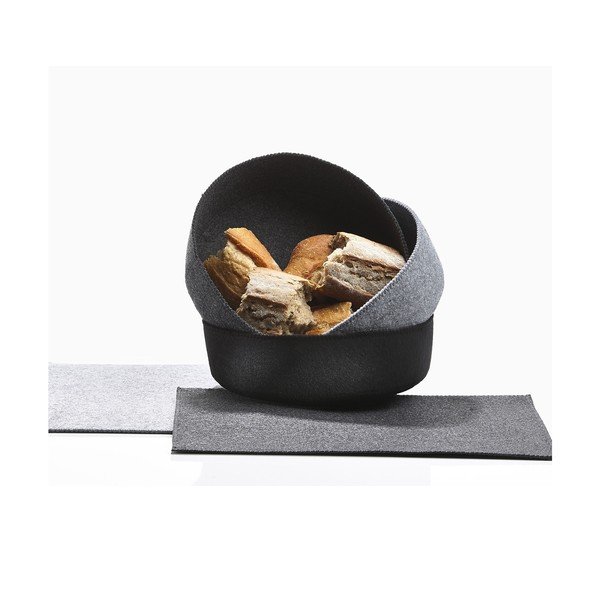 Sada 2 plstěných košíků Zone Dark Grey-image-3