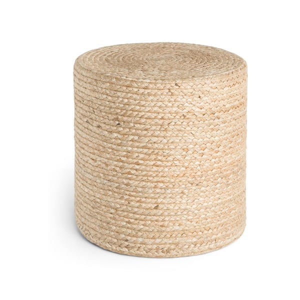 Poggiapiedi di colore naturale Jutta Gold – Hanse Home