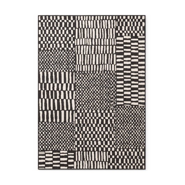 Tappeto da interno/esterno nero/color crema 160x230 cm Haringey Barkham – Ted Baker