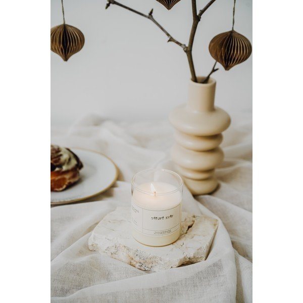 Candela in cera di soia profumata tempo di combustione 40 h #73 Pumpkin Cream – Perfumed Prague-image-3