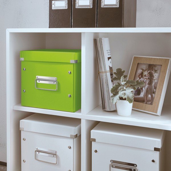 Scatola di cartone verde con coperchio Click&Store - Leitz-image-1