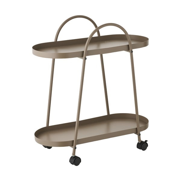 Tavolino da servizio in metallo su ruote 27,5x60 cm Empoli – House Nordic