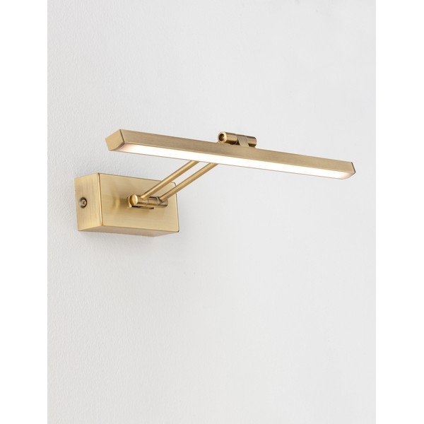 Lampada da parete LED color ottone in metallo con struttura flessibile Marnell – Nova Luce-image-4