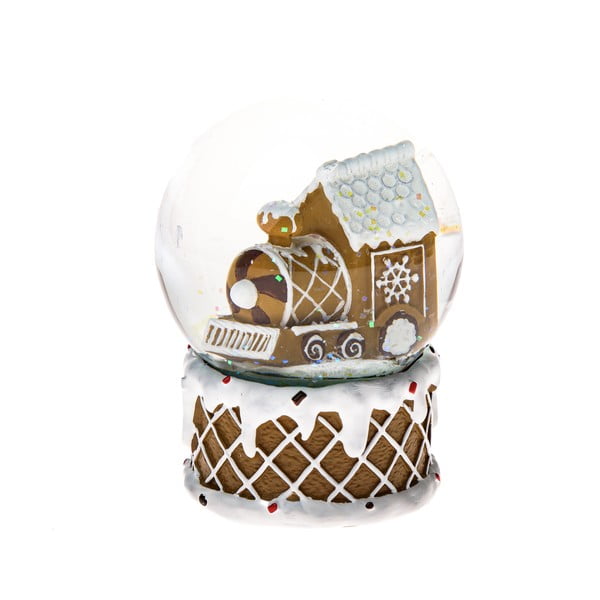 Palla di neve in poliresina (altezza totale 10 cm) Snowy Train – Dakls