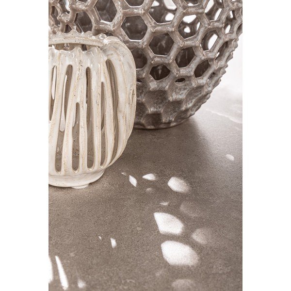 Vaso color crema in ceramica fatto a mano (altezza totale 17 cm) Naoko – Bizzotto-image-3