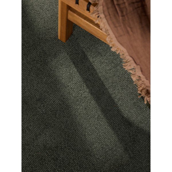 Tappeto rotondo verde scuro in misto lana tessuto a mano ø 160 cm Kari Organic – Villeroy&Boch-image-3