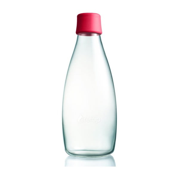 Bottiglia di vetro rosa lampone , 800 ml - ReTap