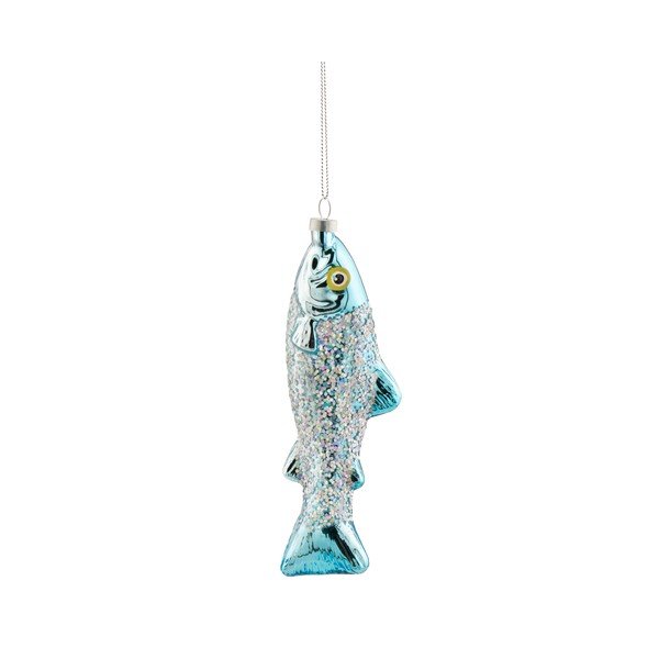 Decorazione per albero di natale in vetro 5 cm Sardine – Sass & Belle