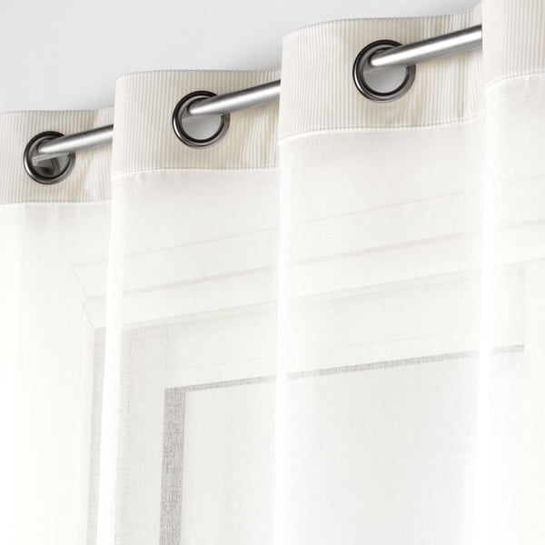 Tenda in voile crema 140x240 cm Casual - douceur d'intérieur-image-1