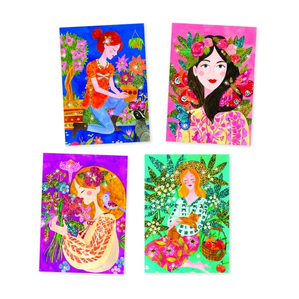 Set creativo Flower Girls - Djeco