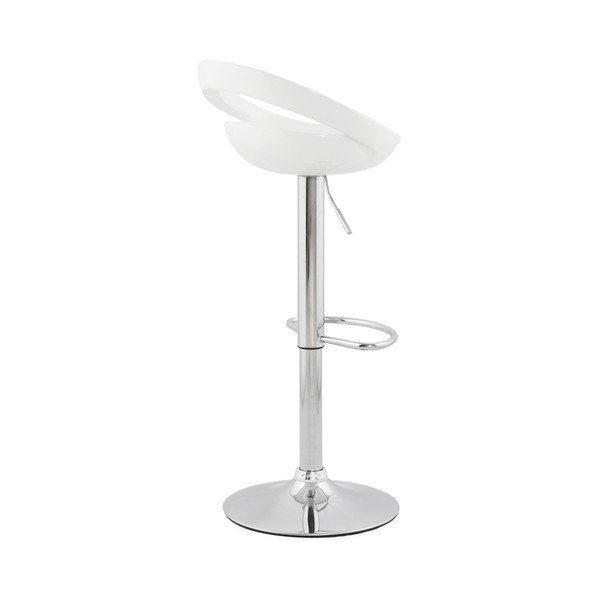 Sedia da bar girevole regolabile bianca Design Venus - Kokoon-image-2