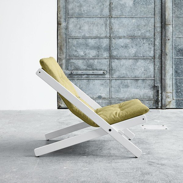 Skládací křeslo Karup Boogie White/Avocado Green-image-1