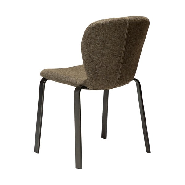 Sedia da pranzo color kaki in imbottito Heap – DAN-FORM Denmark-image-4