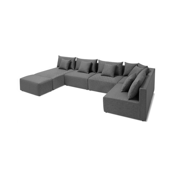 Divano componibile grigio Metis - Bobochic Paris-image-2