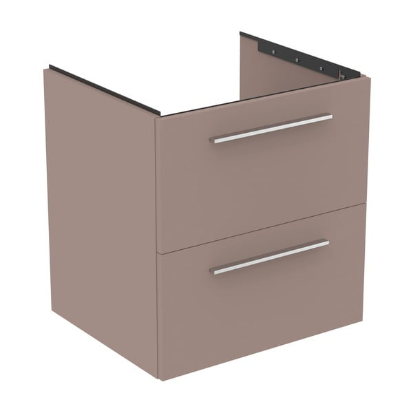 Mobile per lavabo grigio e beige a sospensione 60x63 cm i.Life B - Ideal Standard-image-4