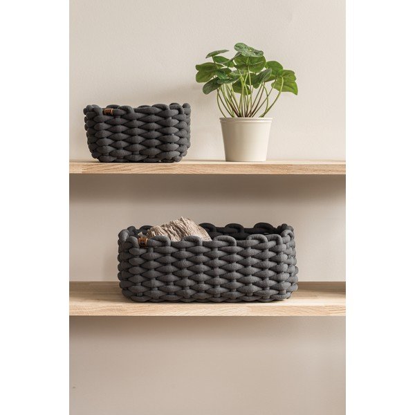 Cesto in tessuto 35x25x14 cm Peach Skin M – Bigso-image-3