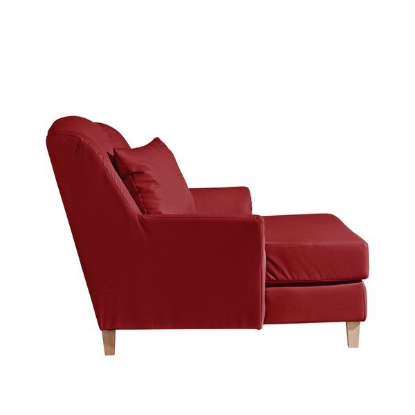 Poltrona lounge in similpelle Judith rossa - Max Winzer-image-2