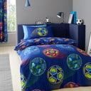 Biancheria da letto singola per bambini 135x200 cm Bright Football - Catherine Lansfield