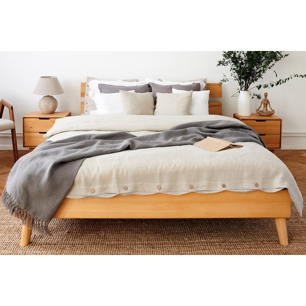 Letto matrimoniale in legno di faggio 180x200 cm Greg 2 - The Beds-image-3