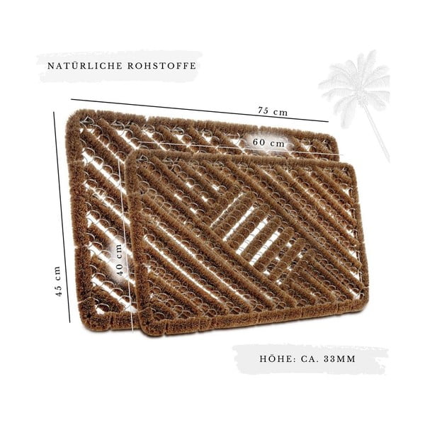 Stuoia di cocco 40x60 cm Coco Natural - Hanse Home-image-4