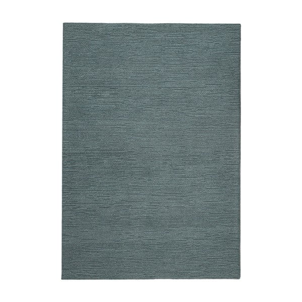 Tappeto blu polveroso in lana tessuto a mano 120x170 cm Harris Boucle – Flair Rugs