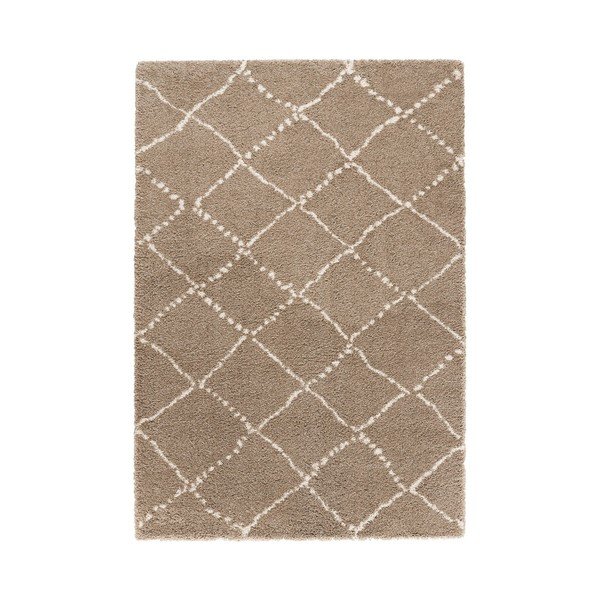 Hnědý koberec Mint Rugs Allure Ronno Brown Creme, 200 x 290 cm