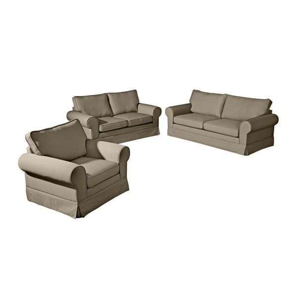 Poltrona beige e grigia Hillary - Max Winzer-image-3