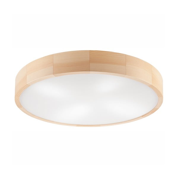 Lampada da soffitto marrone chiaro con paralume in vetro ø 58 cm Eveline - LAMKUR