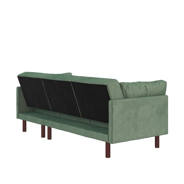 Divano letto verde divano angolare Clair - Støraa-image-4