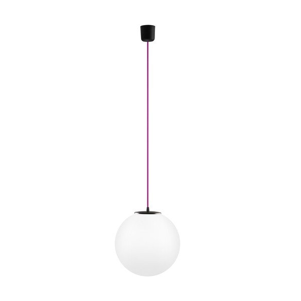 Svítídlo Tsuki L Elementary, opal matte/black/fuchsia/black
