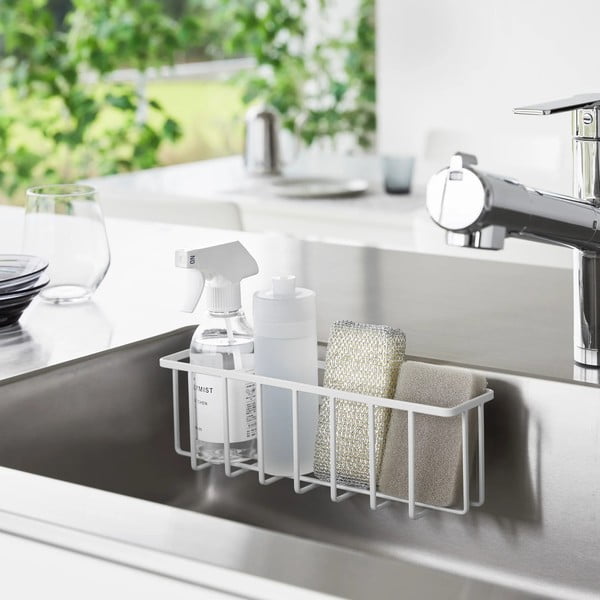 Supporto per detersivo senza foratura bianco in metallo Film Hook – YAMAZAKI-image-1