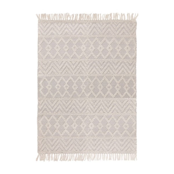 Tappeto in lana grigio chiaro 160x230 cm Asra - Asiatic Carpets