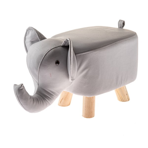 Sgabello per bambini grigio chiaro Elephant – Dakls