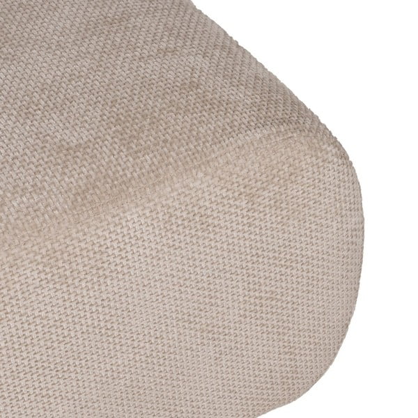 Poggiapiedi beige con rivestimento in ciniglia Minimal – Ixia-image-2