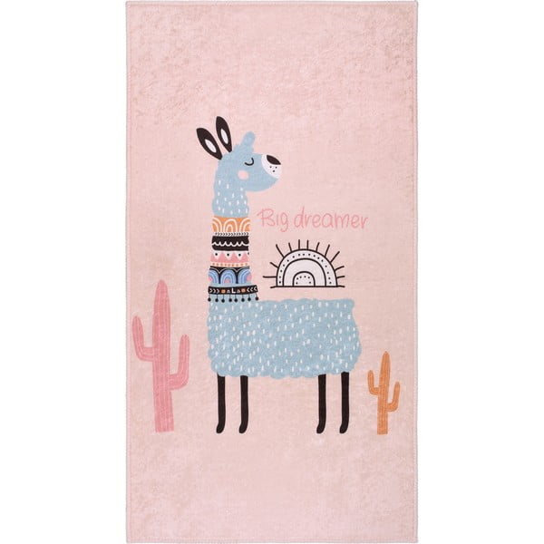 Tappeto per bambini rosa lavabile 100x160 cm Big Dreamer Camel – Vitaus