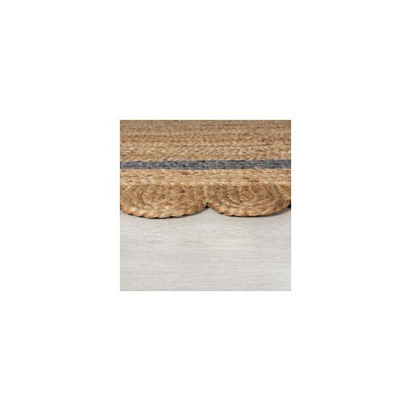Tappeto grigio/di colore naturale in iuta tessuto a mano 120x170 cm Grace – Flair Rugs-image-1