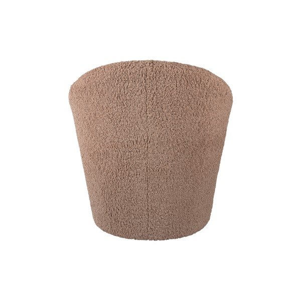 Poltrona marrone in tessuto bouclé Cuddly - Leitmotiv-image-4