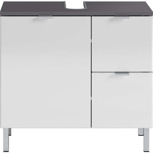 Mobile bianco-grigio sotto il lavabo 60x56 cm Mauresa - Germania-image-2