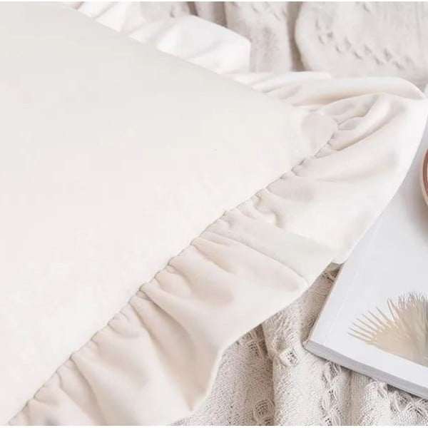 Federa decorativa in misto cotone 40x40 cm Ruffled – Mila Home-image-2