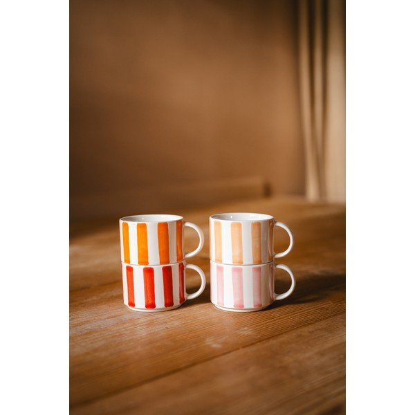 Tazze in set per espresso bianche in ceramica 4 pz 180 ml Franca – Leopold Vienna-image-1