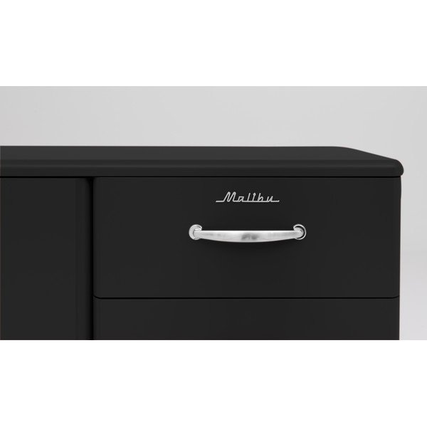 Cassettiera bassa nera 98x92 cm Malibu - Tenzo-image-1