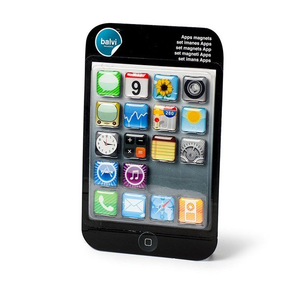Sada 18 ks magnetů Balvi Apps