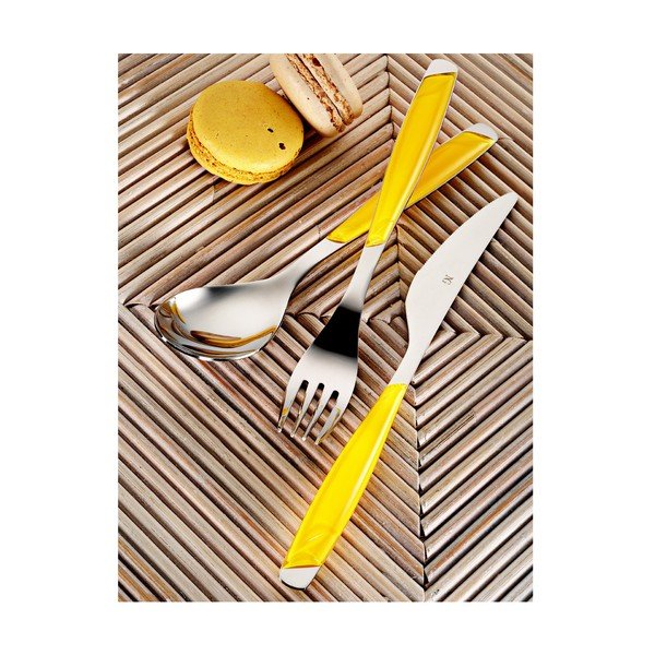 Sada 30 žlutých příborů Kutahya Retro