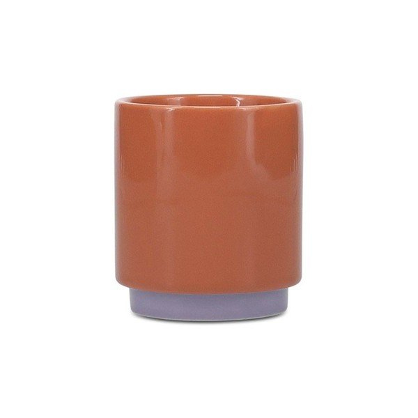 Tazzina arancione/viola in gres 270 ml Duo – ONA