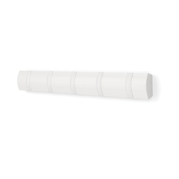 Attaccapanni da parete bianco opaco in pino massiccio 51 cm Flip – Umbra