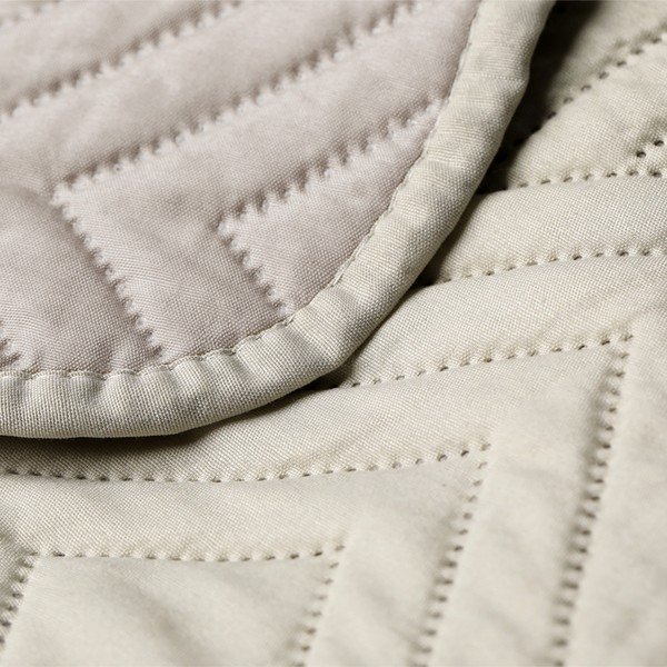 Copriletto color crema in microfibra con rivestimento trapuntato 220x240 cm Softa – Restilo-image-4