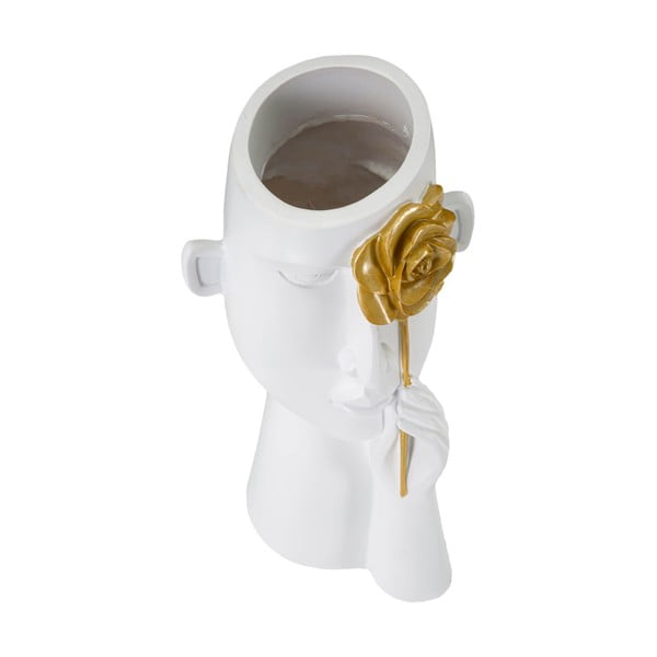 Vaso in poliresina bianca 27 cm Fiore - Mauro Ferretti-image-2